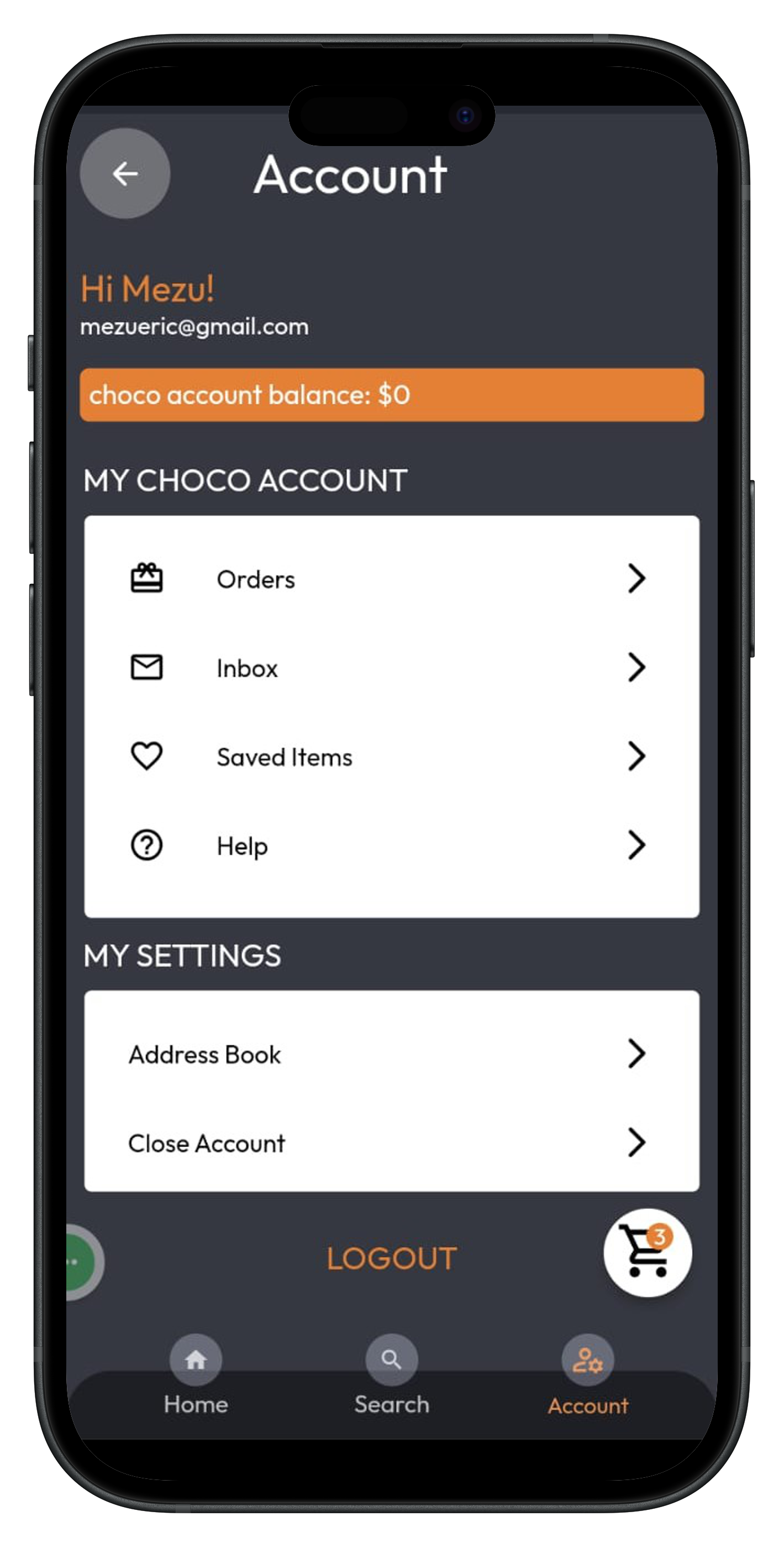 Cookies App Screen 3