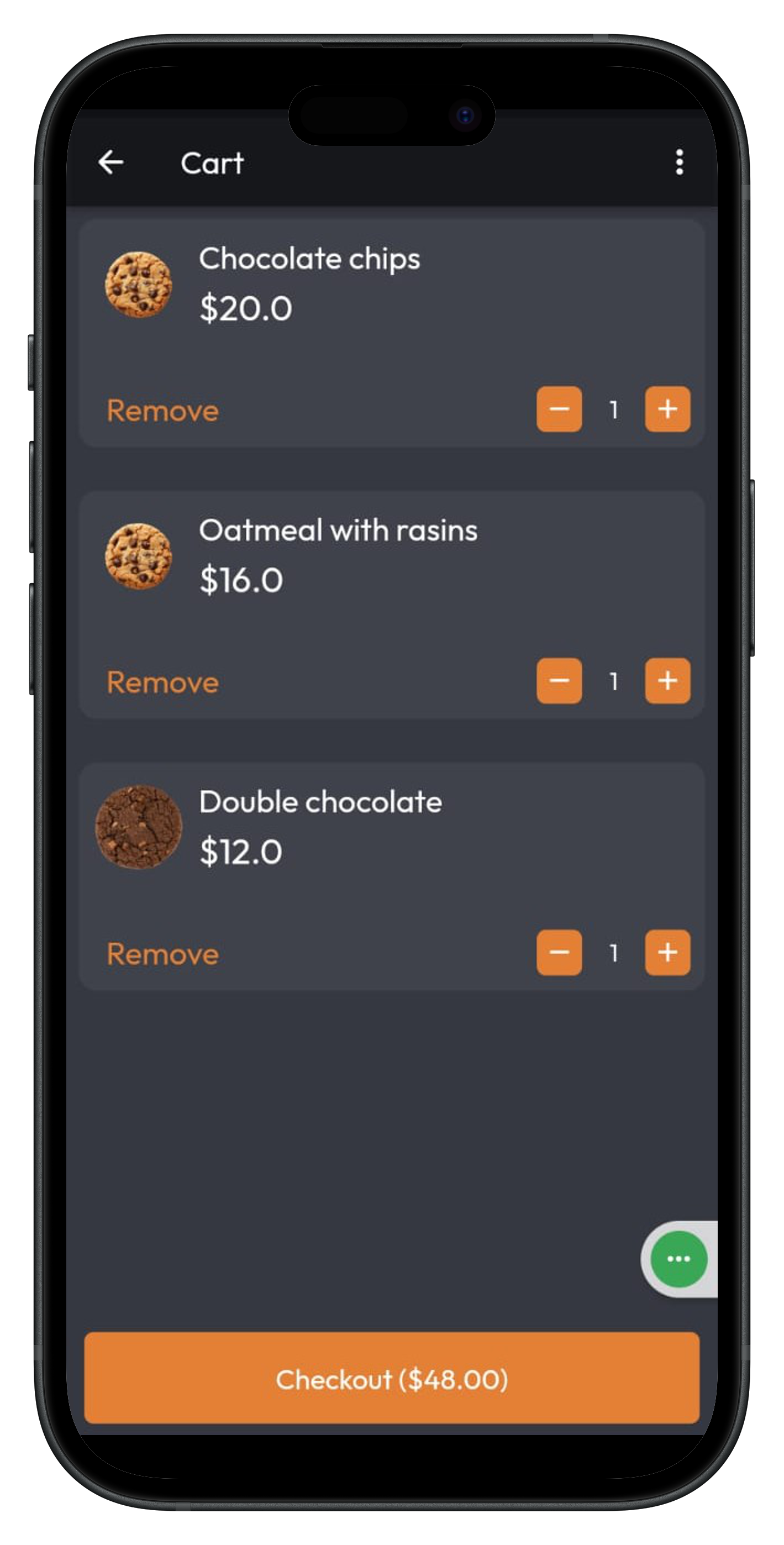 Cookies App Screen 4
